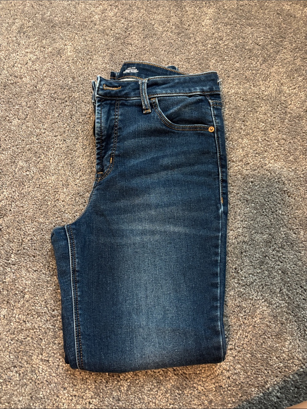 Old Navy Dark Blue Rockstar Super Skinny Jeans